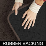 Marino Bath mat 2000 GSM Rebbit Fur  (45x75 cm, Chocolate)