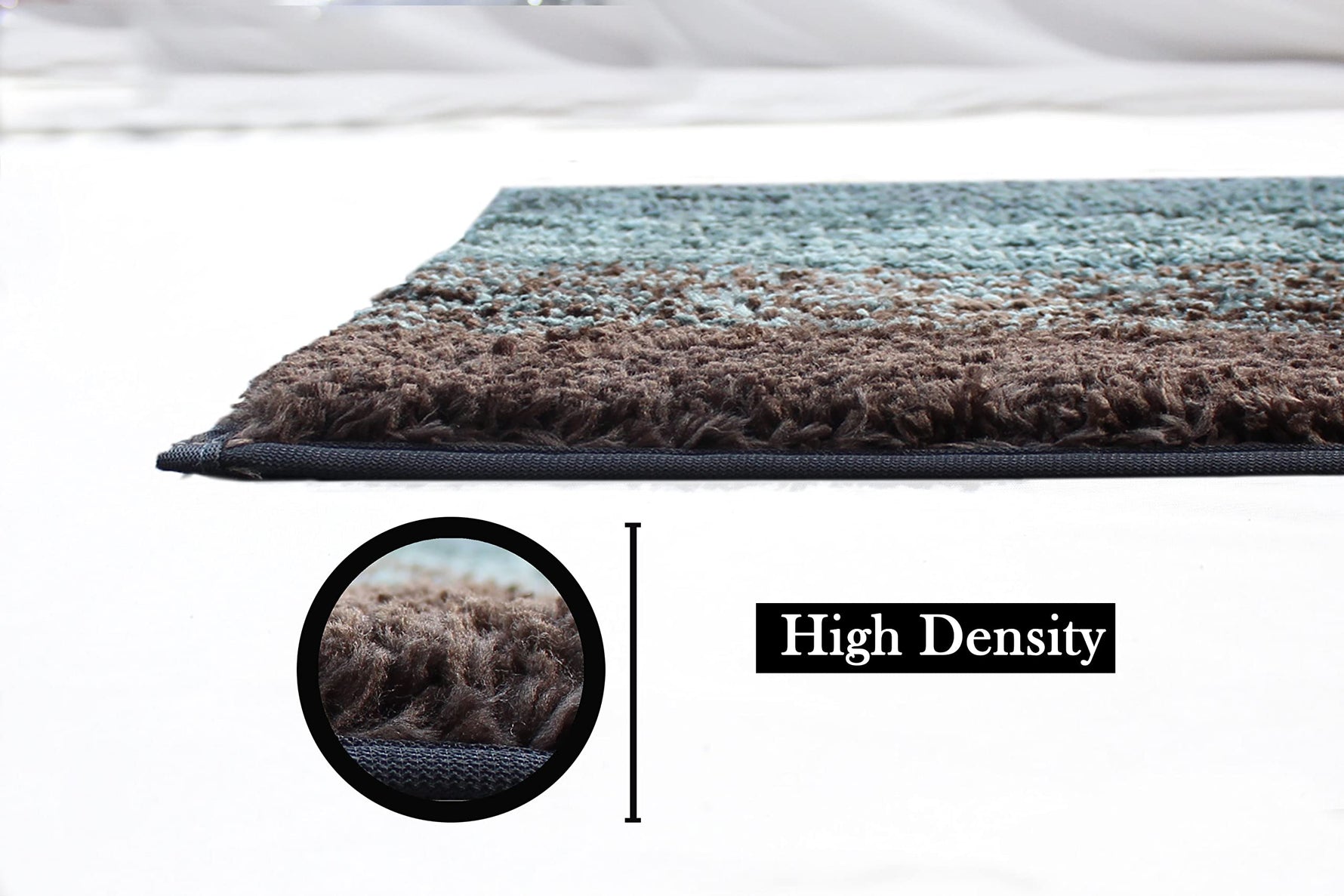 Oyster Microfiber Bathroom Mat (38x58cm , Burnt Green)