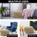 Ottoman Puff for Living Room (Cappuccino ,40x40x30 cm)