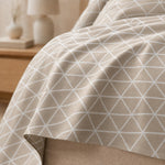 Double Bedsheet with 2 Pillow Covers 220 TC 100% Cotton Feel King Size ( Beige 90x100 inch )