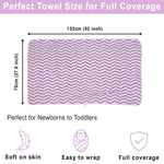 Microfibre Bath Towel for Kids Boys Girls ( 70x132cm , Lavender )