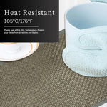 Dining Table Placemat Set of 2 (30x45 CM Grey )