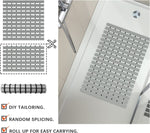 Shower Mat for Bathroom Anti Slip  (Grey, 17x24 Inch)