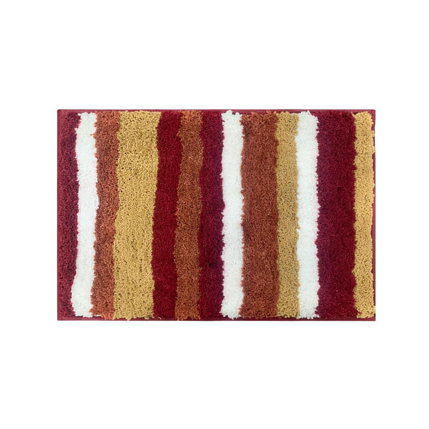 Italia Striped Bath Mat Super Soft (cinnamon, 45x75 cm)