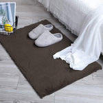 Rabbit Fur Soild Bath Mat (Cocoa, 45x75 cm)
