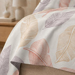 King Size Double Bedsheet with 2 Pillow Covers Premium Feather Printed  108x108 inch