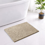 Shaggy Chenille Bath Mat Extra Soft (40x60 cm Beige)