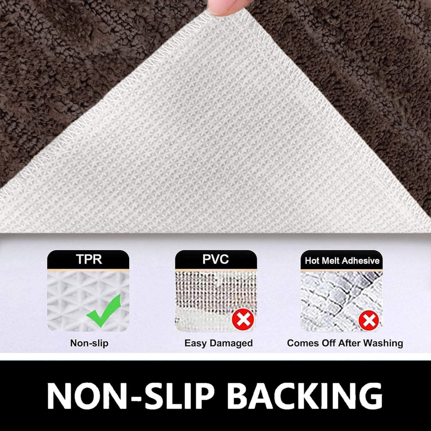 Scotland Maze Cut Bath Mat (38x58 cm, Chocolate)