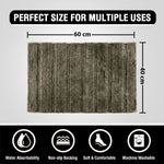 Toronto Bathmat Super Soft Microfiber (40x60 cm, Olive)
