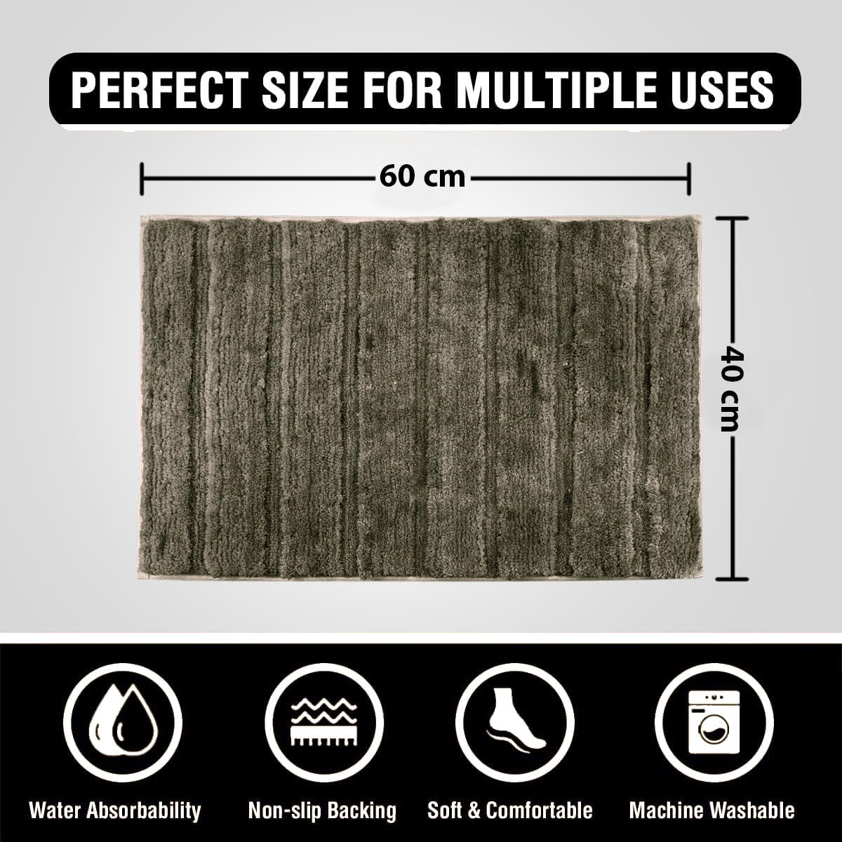 Toronto Bathmat Super Soft Microfiber (40x60 cm, Olive)
