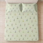 Double Bedsheet with 2 Pillow Covers Premium 240 TC 100% Cotton Feel King Size ( Grey 108x108 inch )