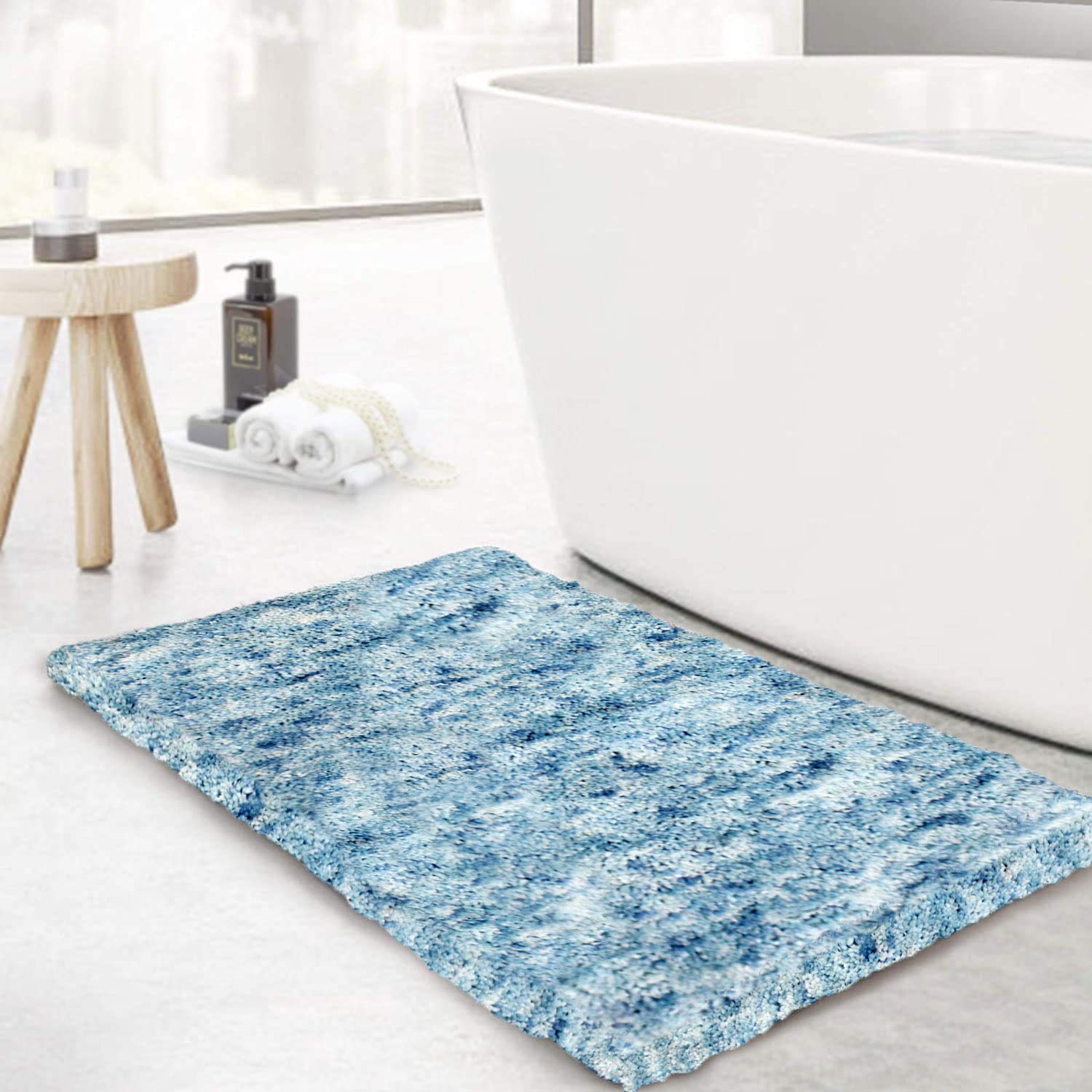 Hawaii Bath Mat Super Soft (Sky Blue, 40cm x 60cm)