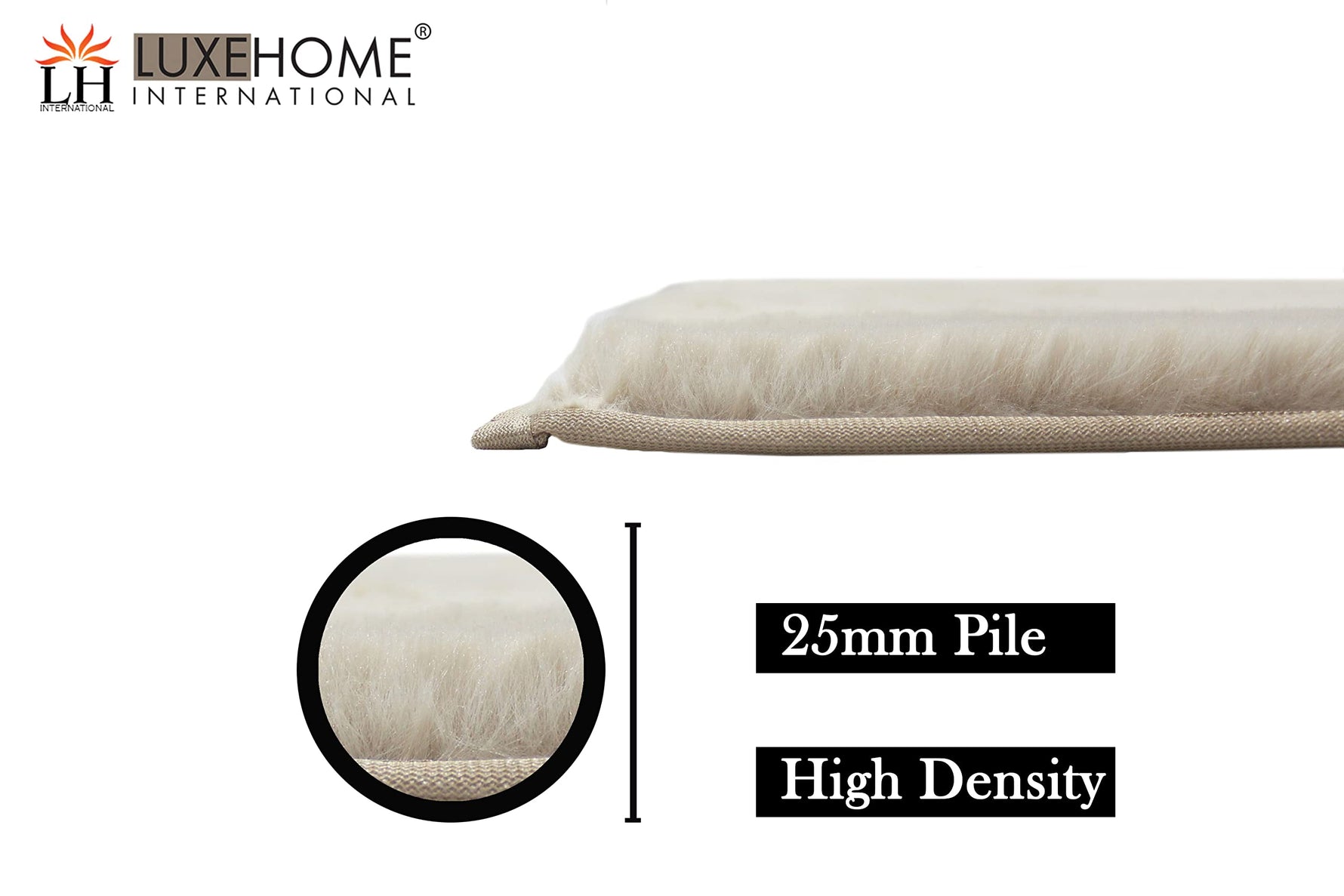 Austria Bath Mat Rabbit Fur 1000 GSM (45 x 75 Cm, Beige)