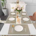 Placemat for Dining Table Set of 6(30x45 CM Golden)