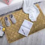 Austria Bath Mat Rabbit Fur 1000 GSM (45 x 75 Cm, Anti Gold)