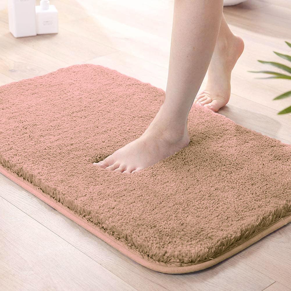 Vegas Microfiber Bath Mat (40x60 cm, Peach) Pack of 1