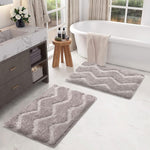 Scotland Waves Bathmat Pack Of 2 (38x58 cm , Grey)