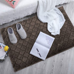Austria Bath Mat Rabbit Fur 1000 GSM (45 x 75 Cm, Cocoa)