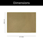 Dining Table Placemat Set of 4 (30x45 CM Yellow)