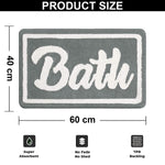 Canada Super Soft Bath Mat (40x60 cm, Silver)