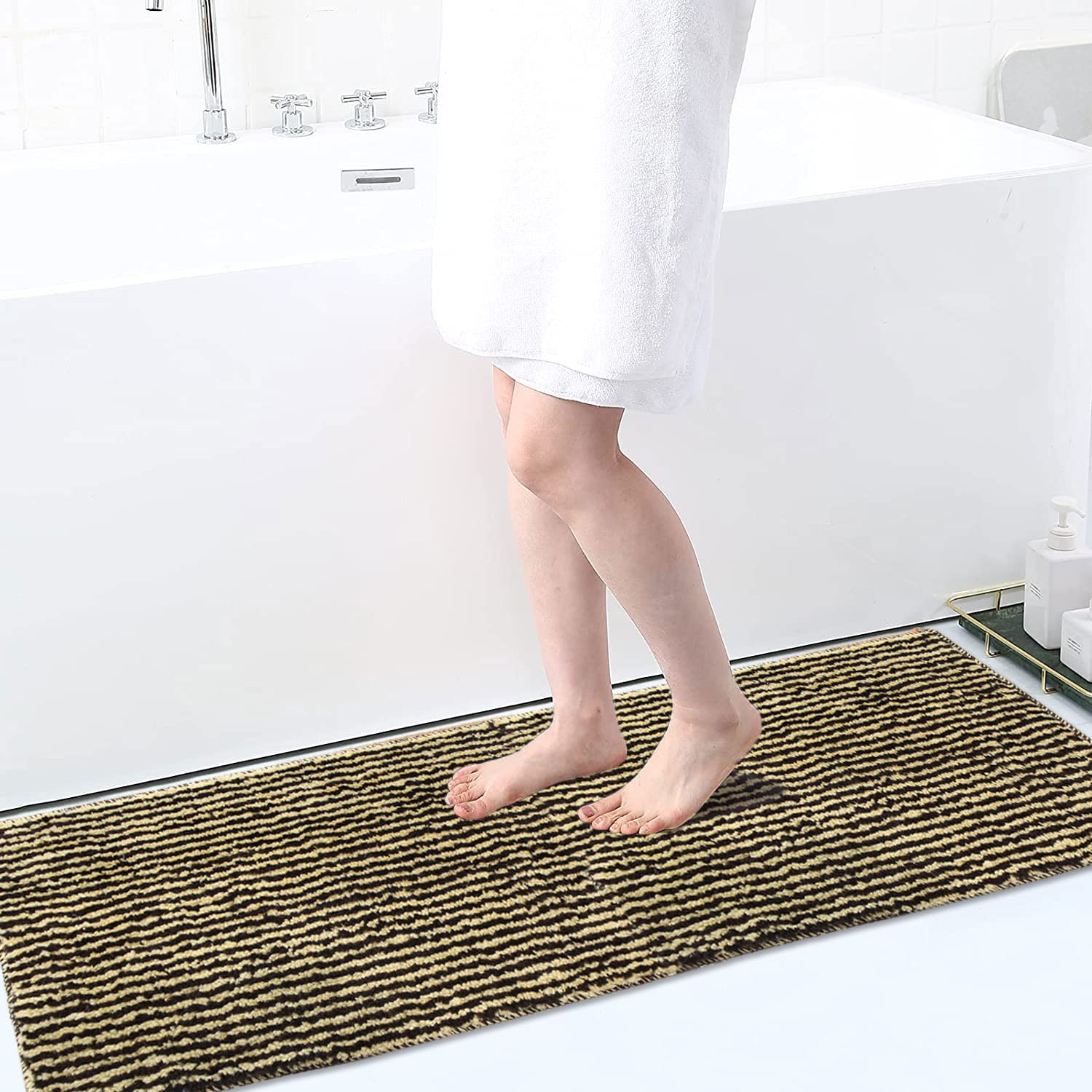 Floor Runner 1600 GSM Microfiber (58 x 140 cm, Chocolate)