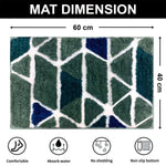 Macau Trangle Bath Mat (40x60 cm,Green)