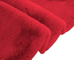 Rabbit Fur Soild Bath (Maroon, 40x60 cm)