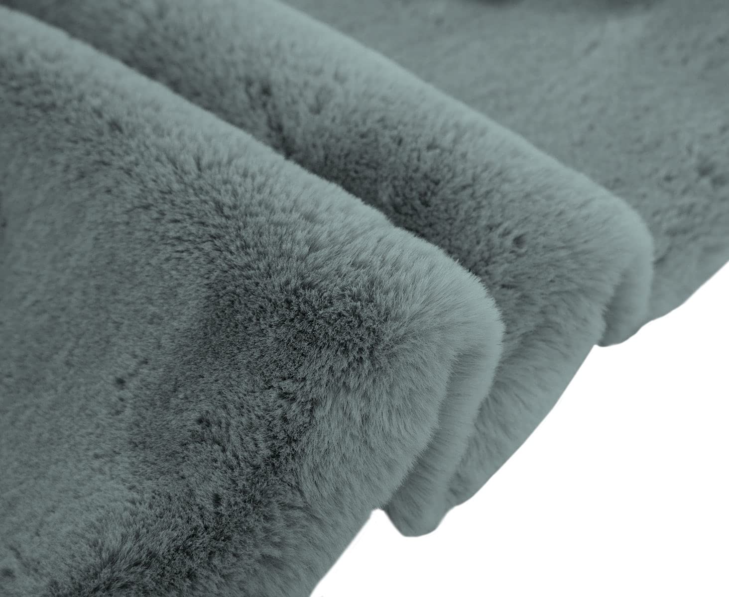 Rabbit Fur Soild Bath (Seige, 40x60 cm)