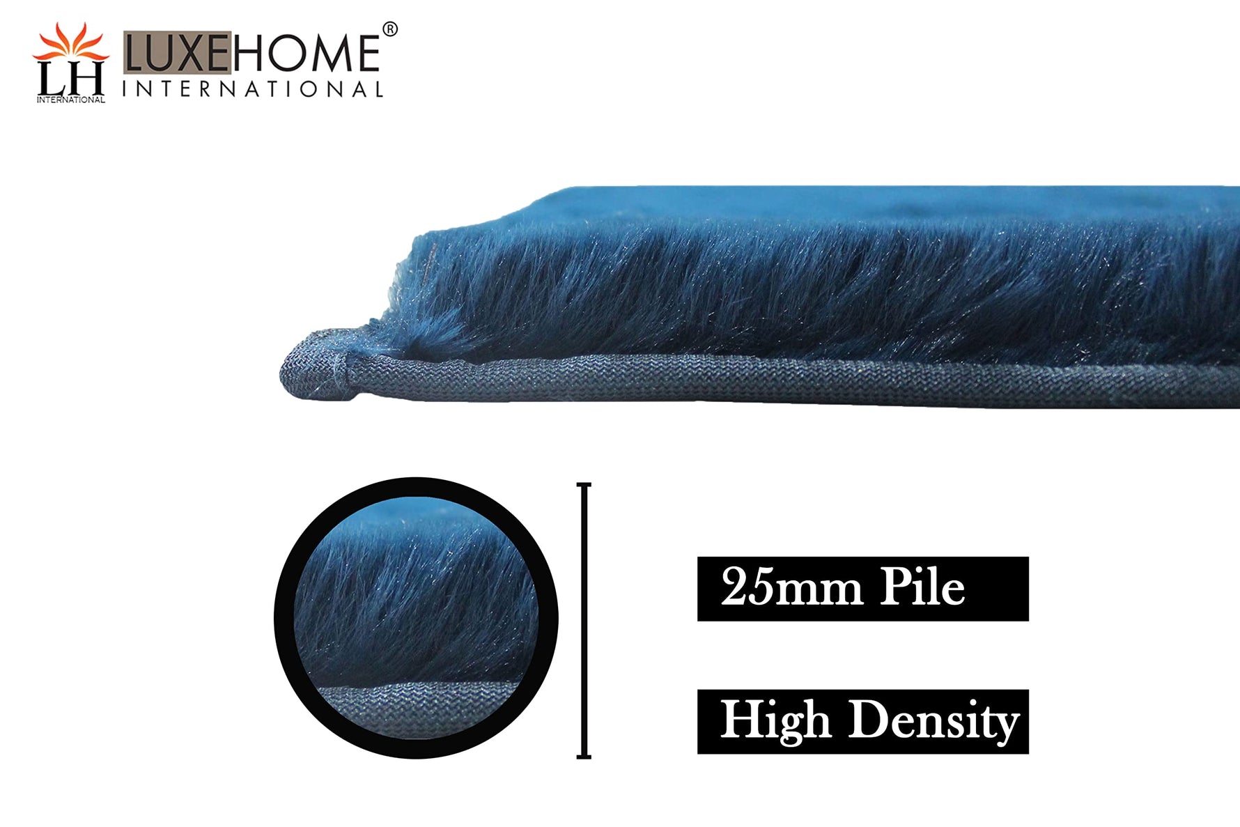 Austria Bath Mat Rabbit Fur 1000 GSM (45 x 75 Cm, Teal)