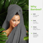 Bamboo Micro Bath Towel – 400 GSM ( 70x140 cm , Grey)