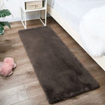 Rabbit Fur Soild RunnerSuper Soft (Cocoa, 2x5 Feet)