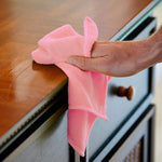 Cleaning Cloths, All-Purpose for House Pack of 10 (12in x 12in, Pink)