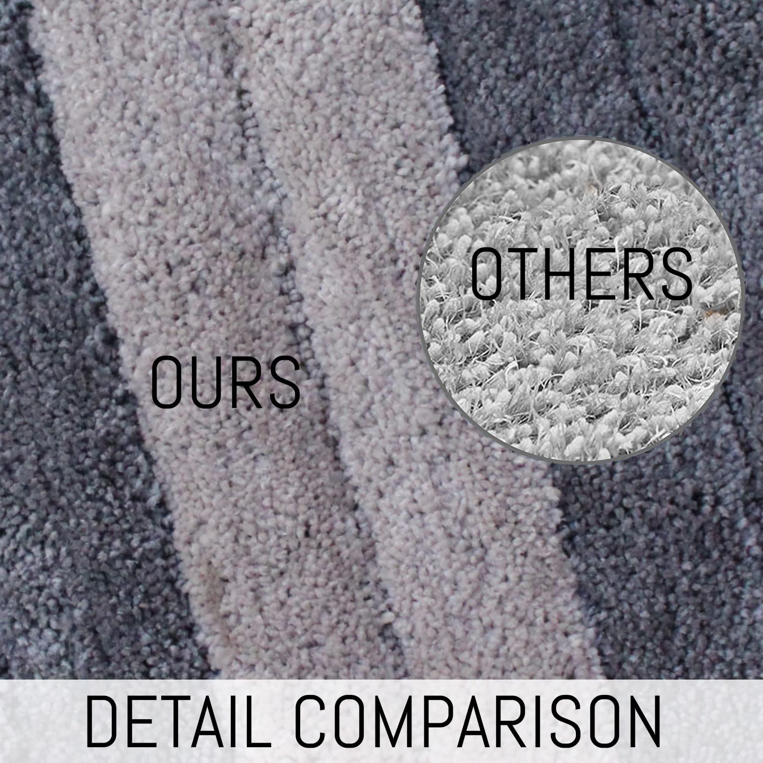 Luxury Bath Mat for Bathroom Pack of 2 (40X60 Cm ,Shadow)