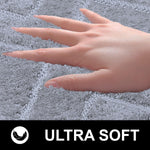 Bath Mat Classic Diamond Microfiber 2200 GSM (40x60 cm, Grey)