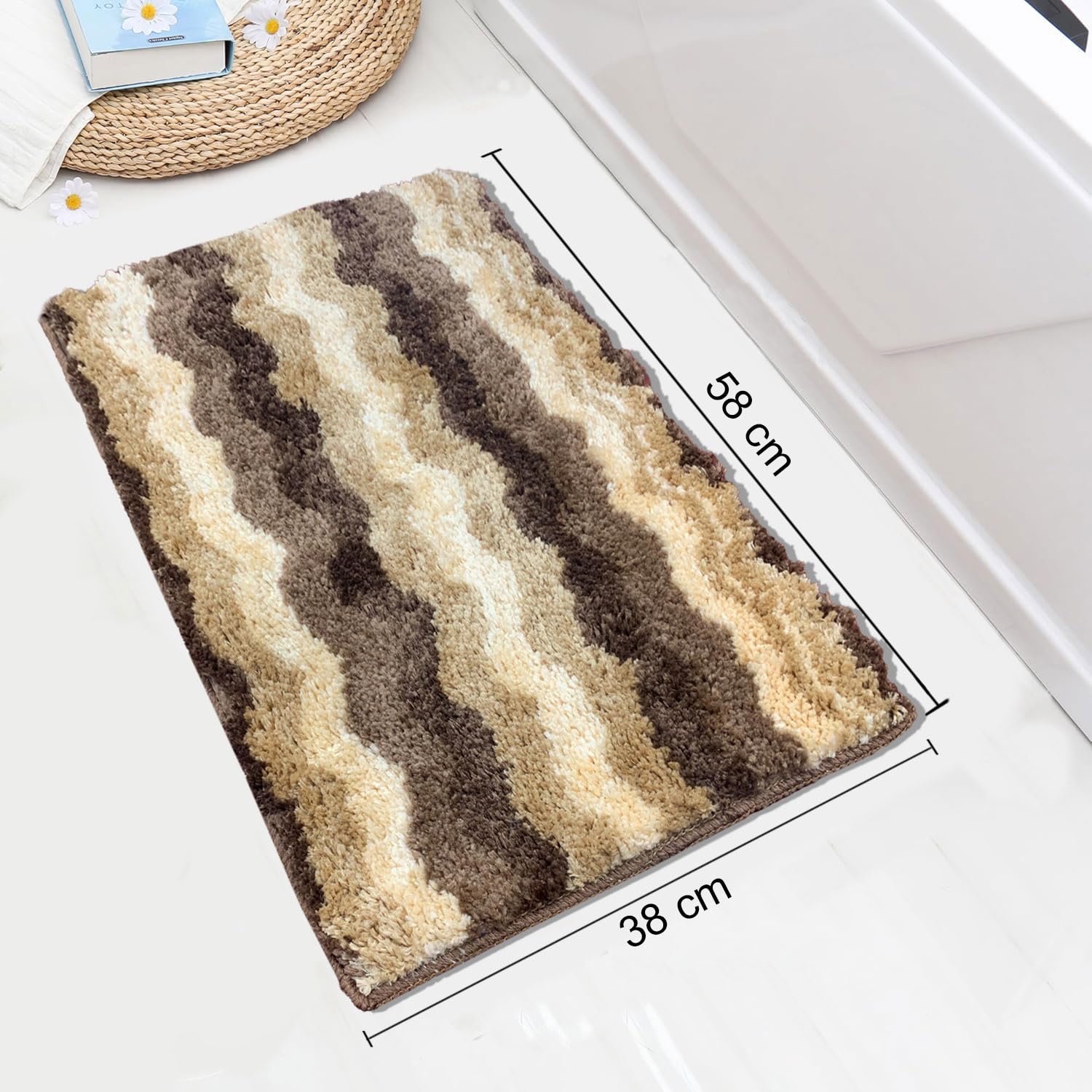 Birmingham Bathmat For Bathroom - (38x58 cm , Amber)