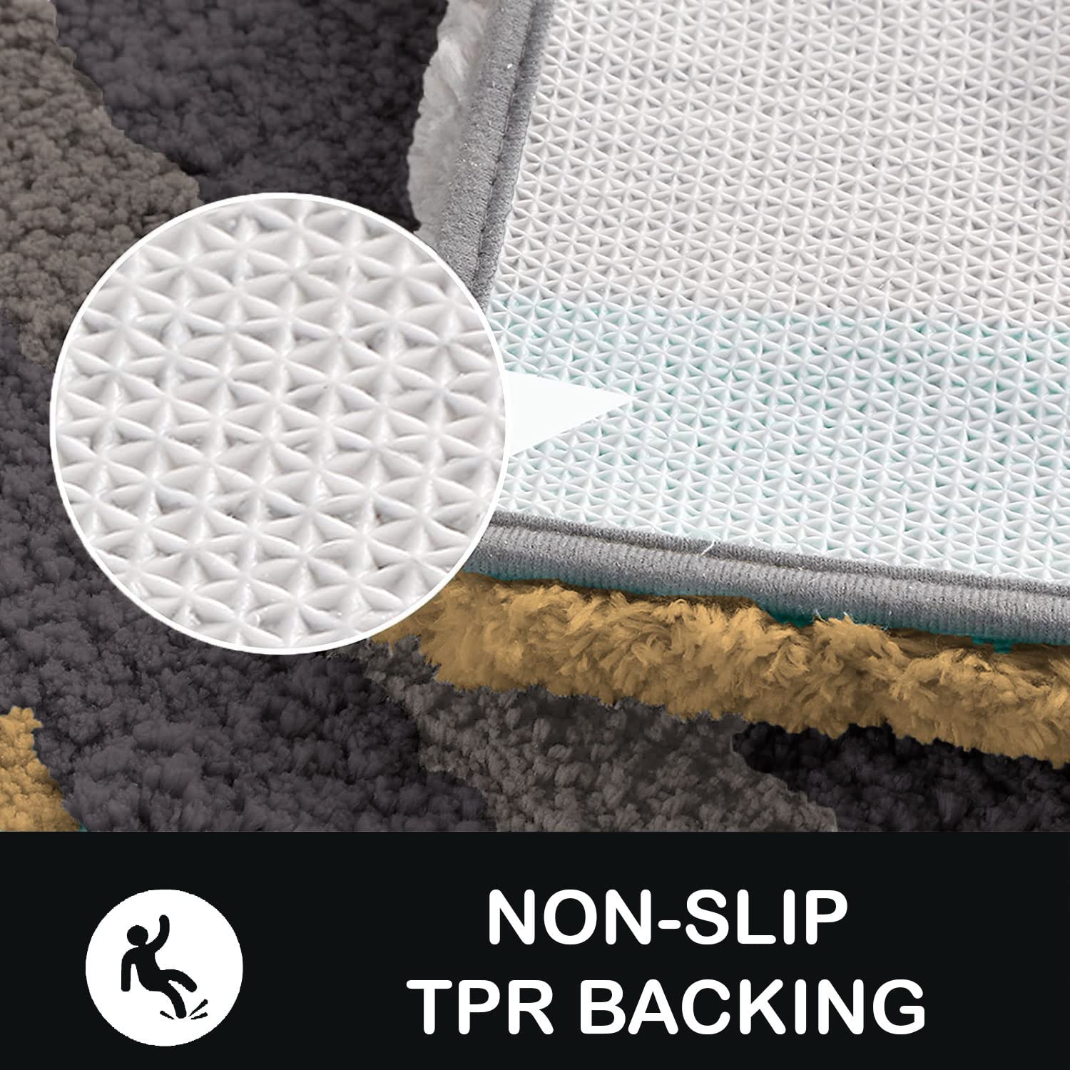 Premium Bathmat Microfiber 2500 GSM (40x60cm, Gold)
