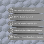 Cushion Cover Super Soft 16(Inch x 16 Inch Silver)