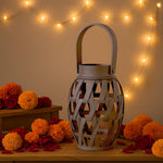 Bamboo Woven Lantern ( 24x16x16 cm ) Brown