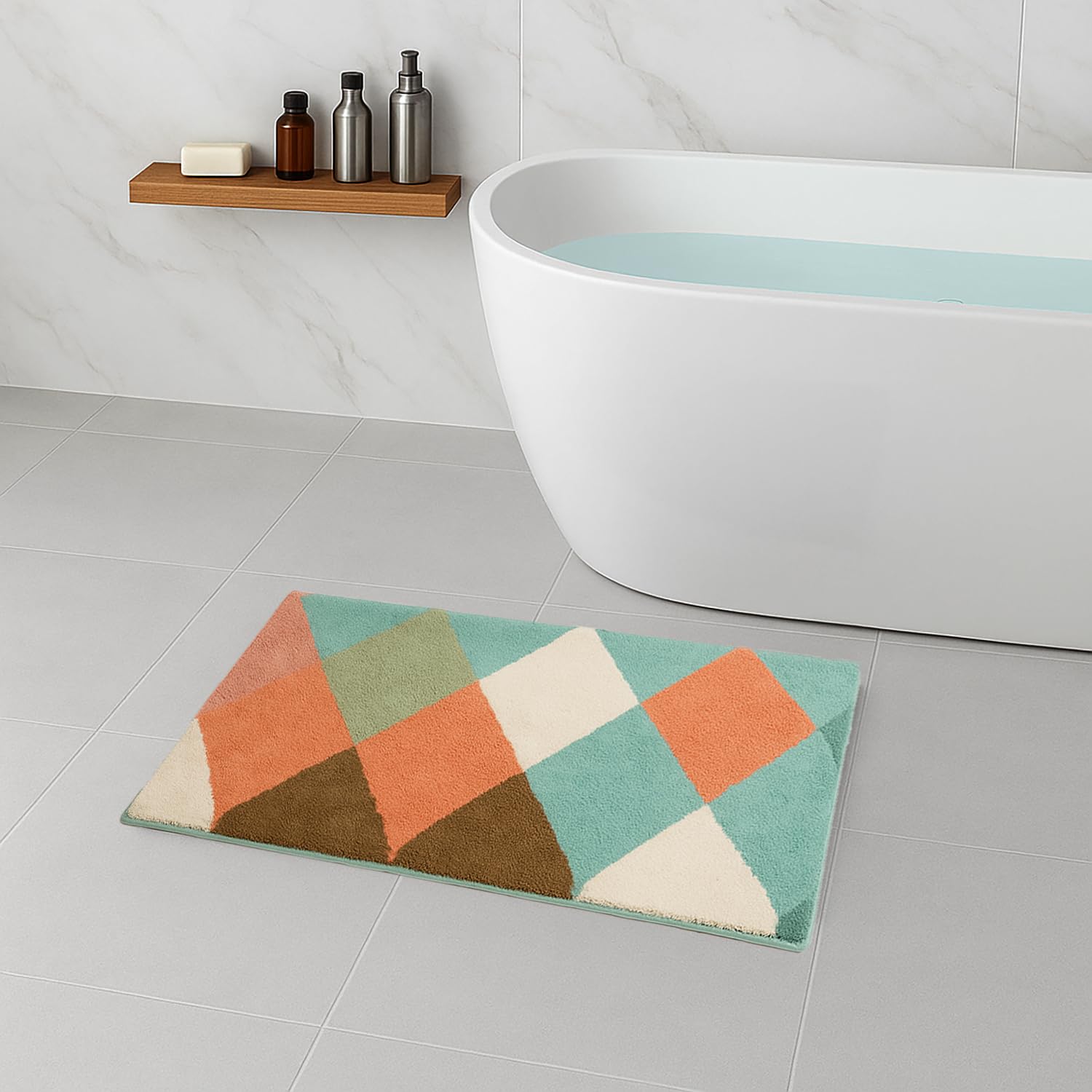 Canada Bath Mat Diamond (40x60 cm Rust)