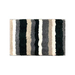 Striped Italia Bath Mat Super Sof(Grey, 40x60 cm)