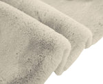 Rabbit Fur Soild Carpet (Beige, 3x5 Feet)