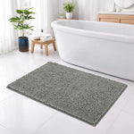 Shaggy Chenille Bath Mat Extra Soft  (45x75 cm Grey)