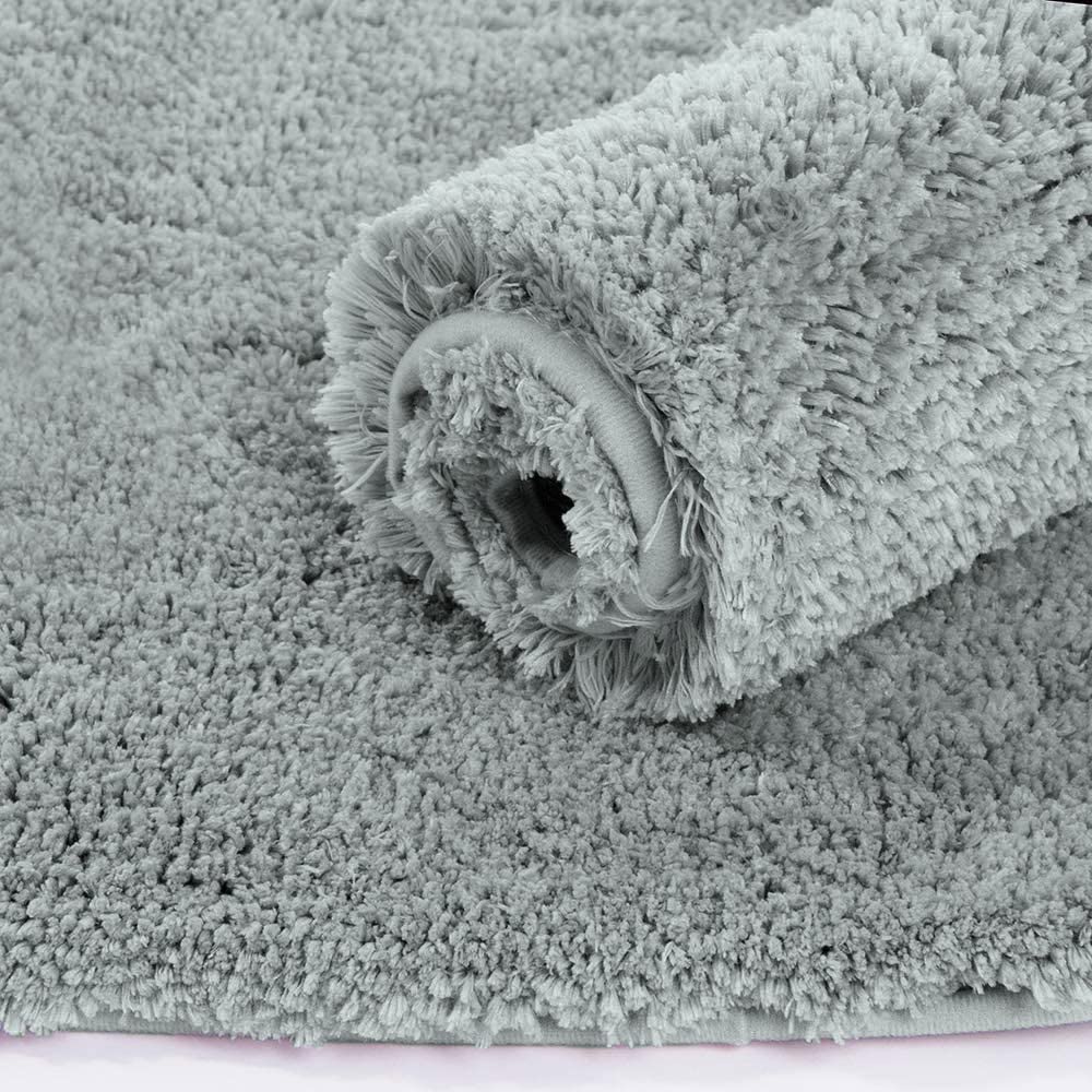 Vegas Microfiber Runner For Bedroom (2X5 Ft,Silver)