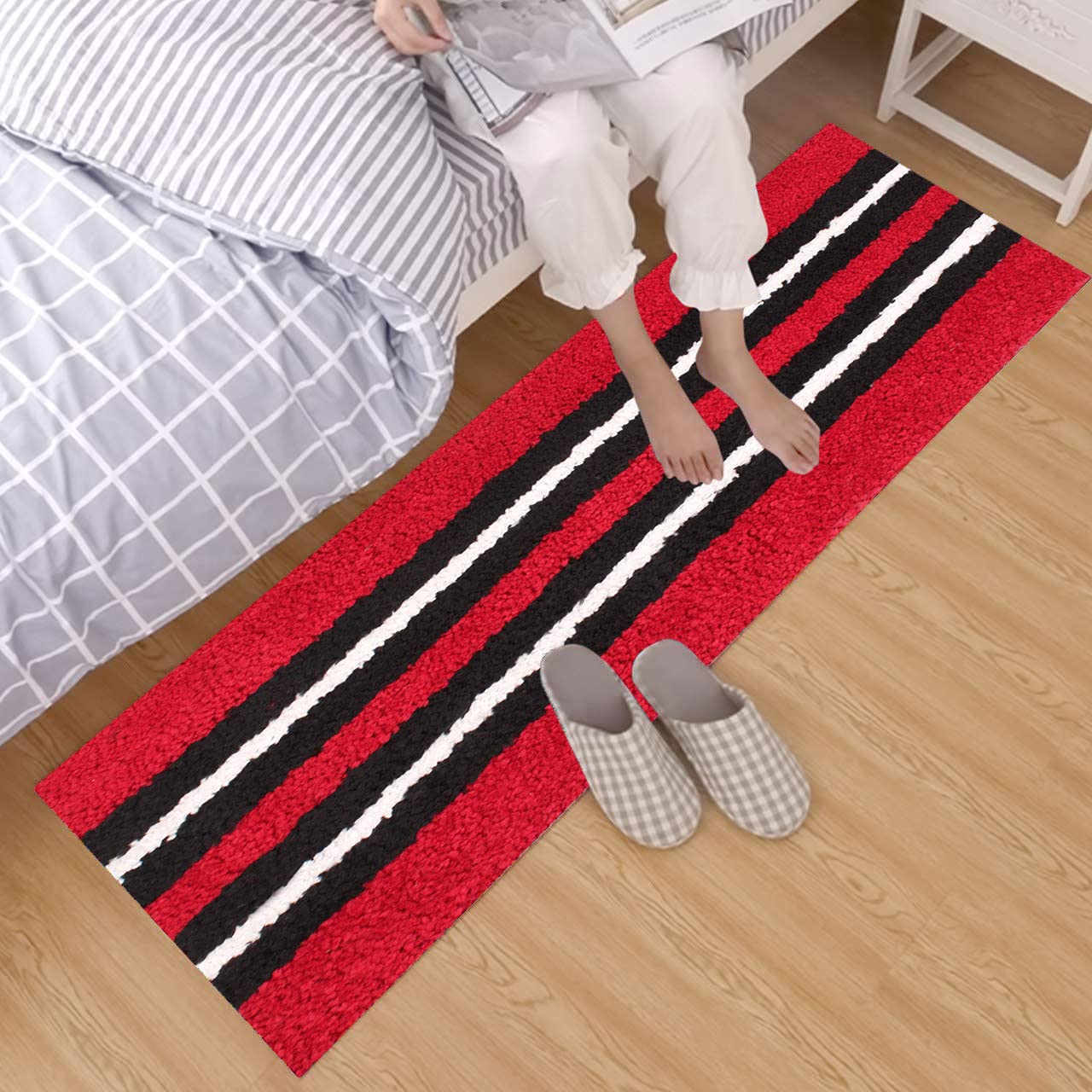 Bath Runner Microfiber 1600 GSM (58X140,Maroon)