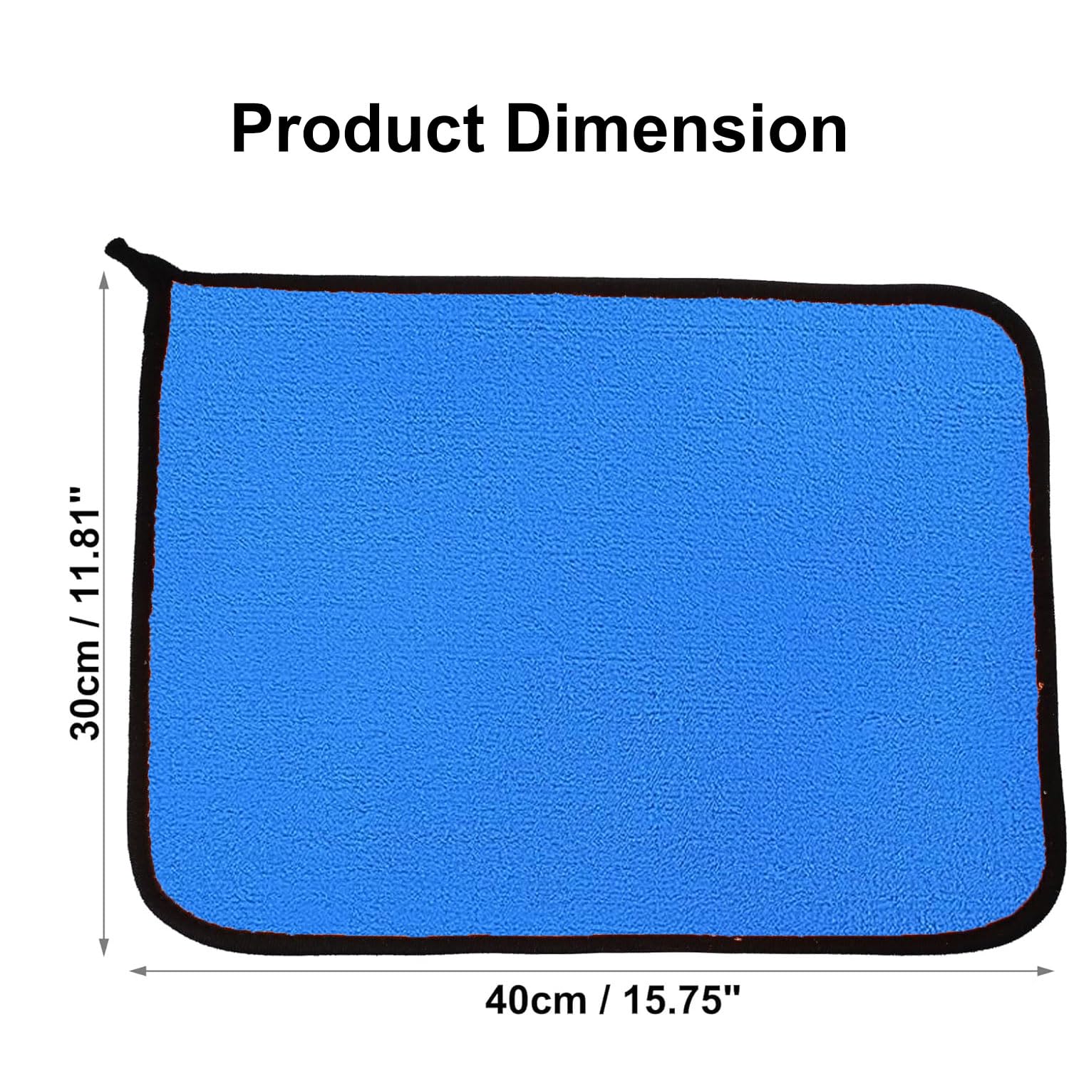 Cleaning Cloth Microfiber 600 GSM Multi-Color (30x40cm) Set of 12