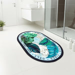 Rubber Doormat Anti Slip (Good Vibes Design ,35x58 cm)