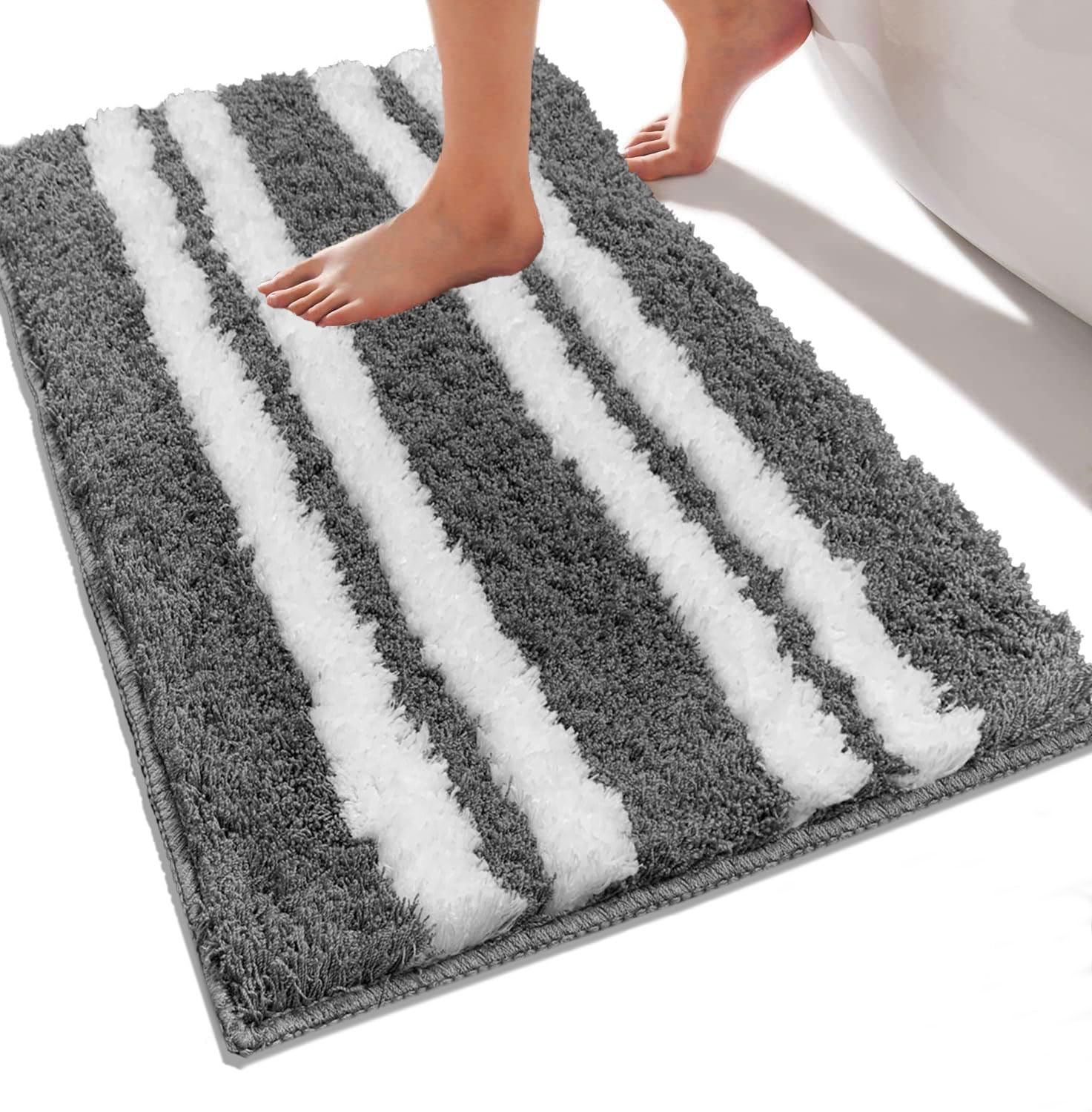 Florida Bath Mat 2000 GSM (38x58 cm, Grey)
