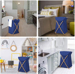 Laundry Basket for Clothes (40x70 cm, Navy Blue)