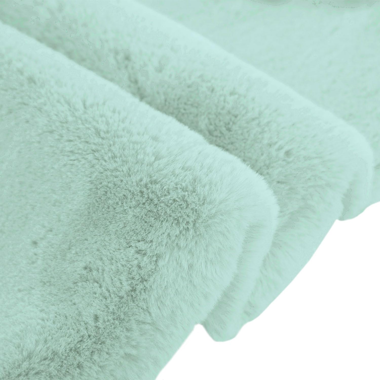 Rabbit Fur Soild RunnerSuper Soft (Lime, 2x5 Feet)