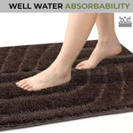 Scotland Maze Cut Bath Mat (38x58 cm, Chocolate)